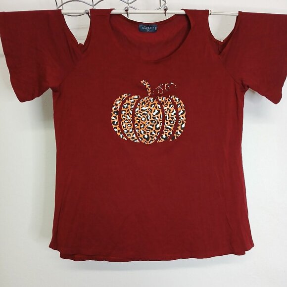 Scarlett Tops - Scarlett Pumpkin should peep top size 2X